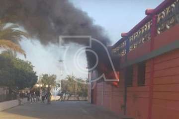  Incendio en las instalaciones abandonadas de la Escuela Infantil de Las Remudas (Foto TA)